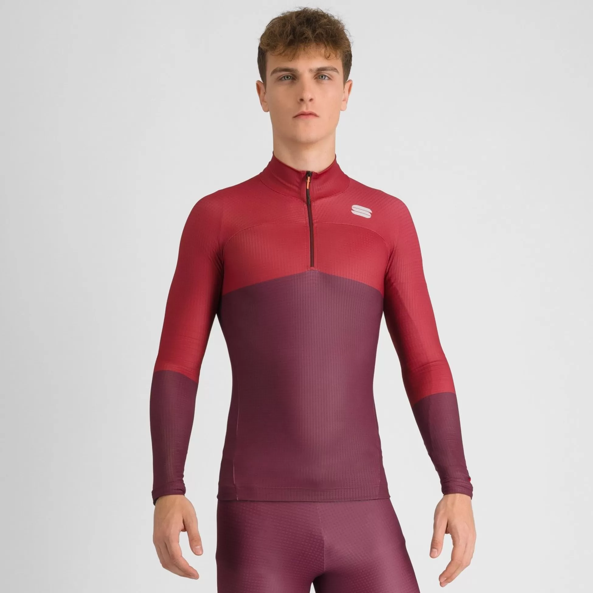 Sportful APEX JERSEY RED WINE / RED RUMBA^XC SKI Apex | Thermal Jerseys