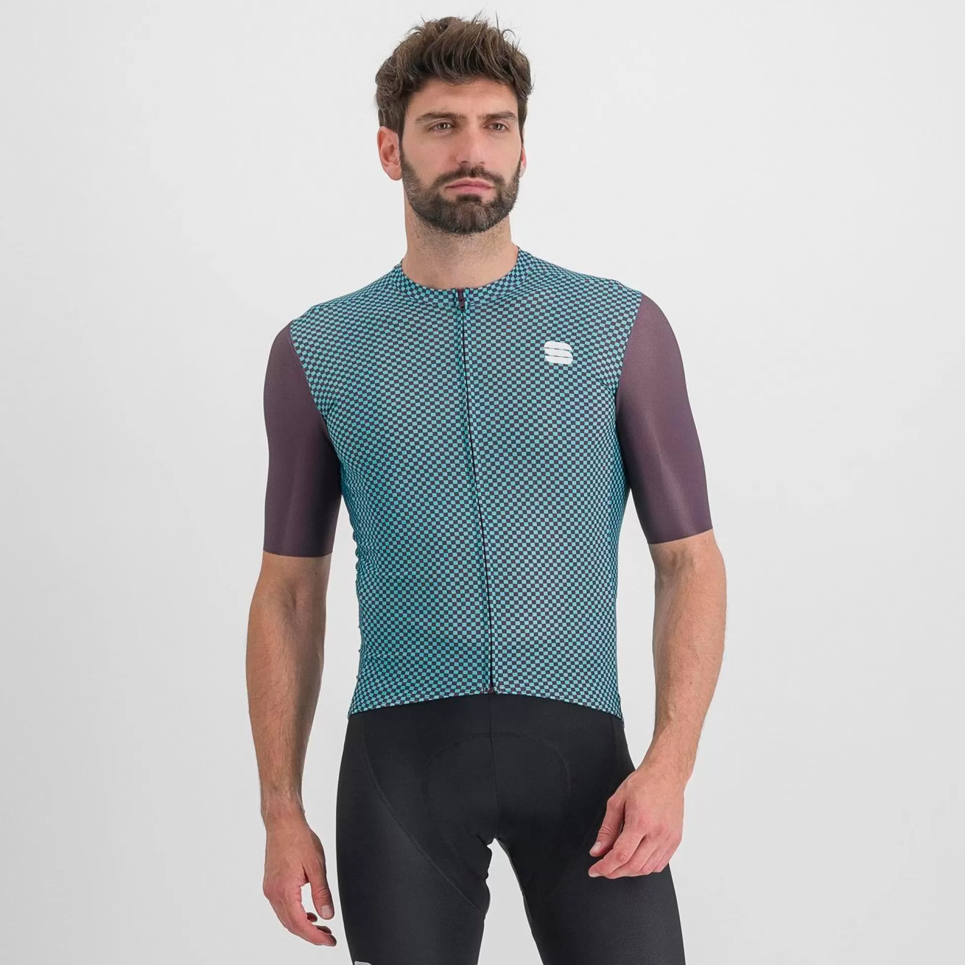 Sportful CHECKMATE JERSEY HUCKLEBERRY BLUE RADIANCE^MEN Jerseys