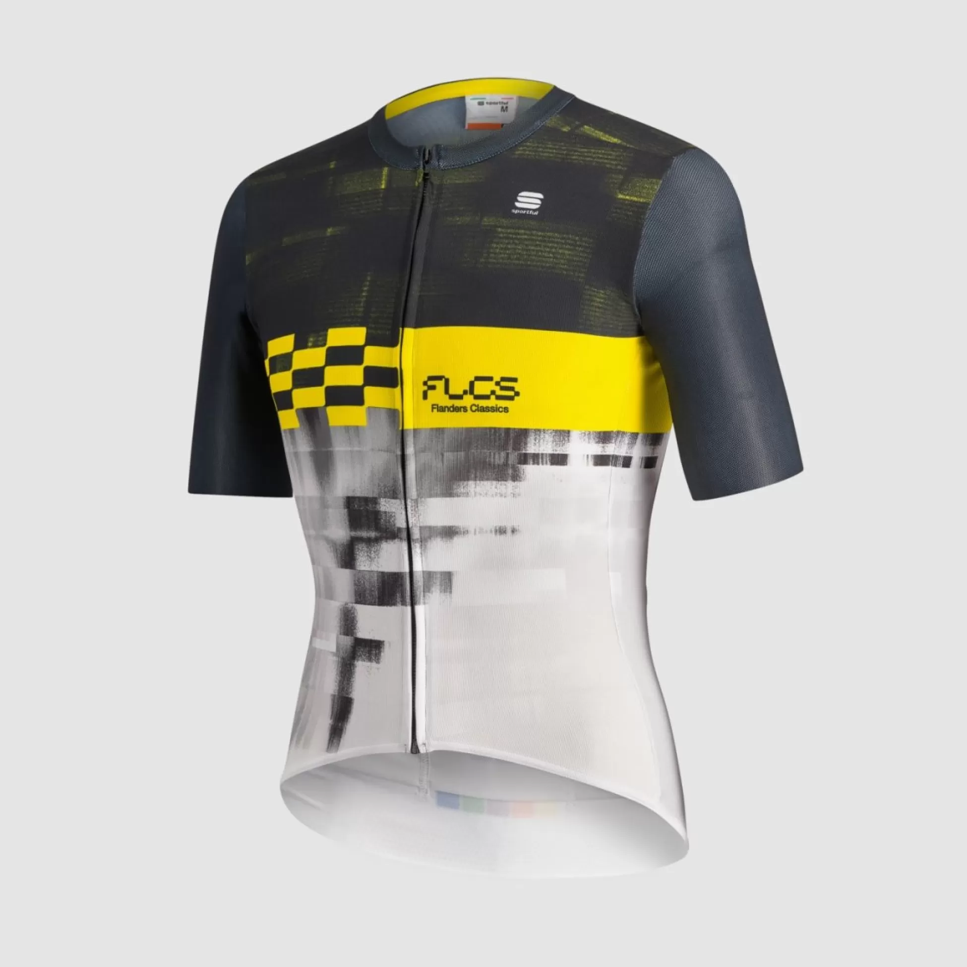 Sportful FLANDERS JERSEY WHITE BLACK YELLOW^COLLECTIONS | MEN Jerseys