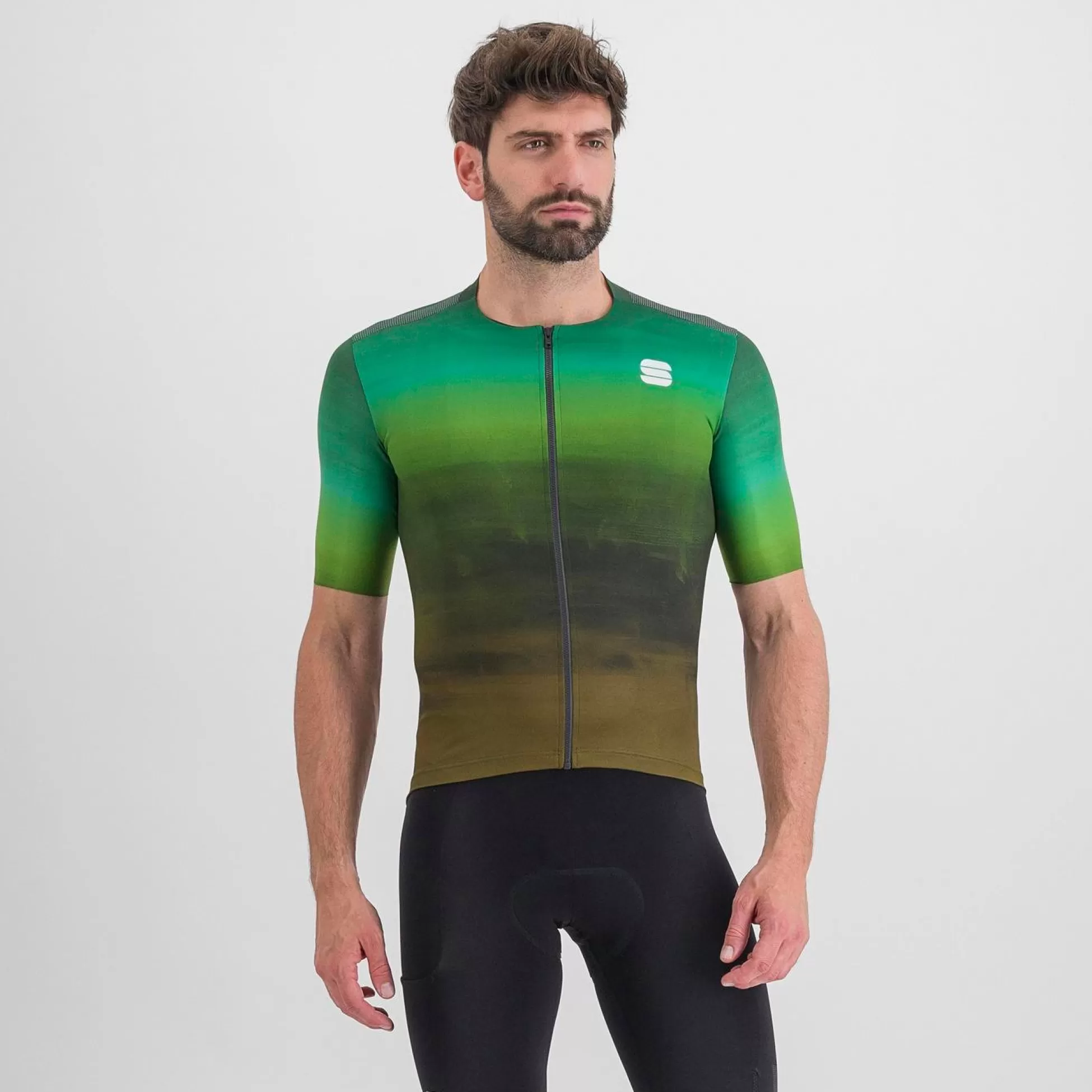 Sportful FLOW SUPERGIARA JERSEY LEATHER JADE CREAM^COLLECTIONS | MEN Gravel