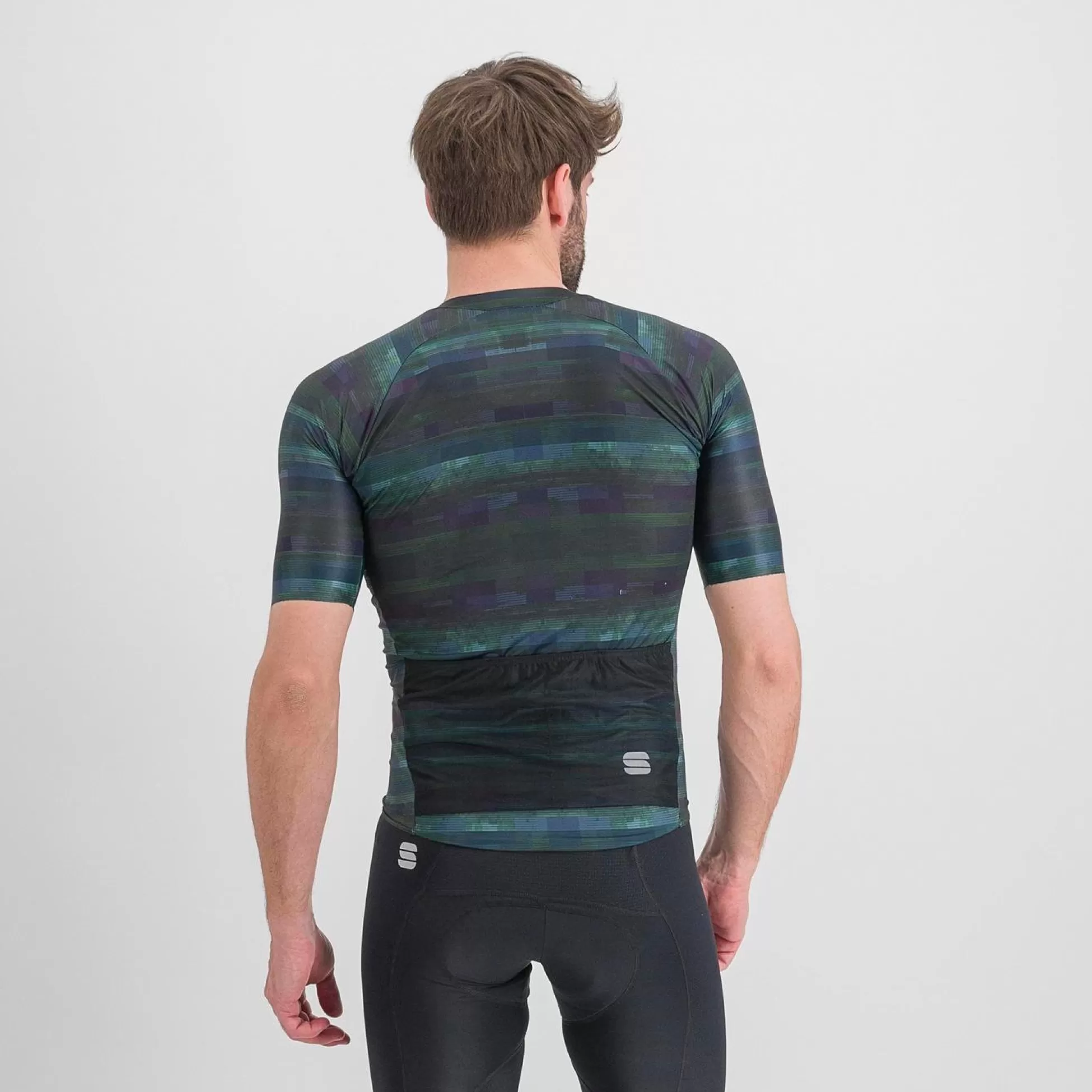 Sportful GLITCH BOMBER JERSEY MULTICOLOR BLACK^MEN Jerseys