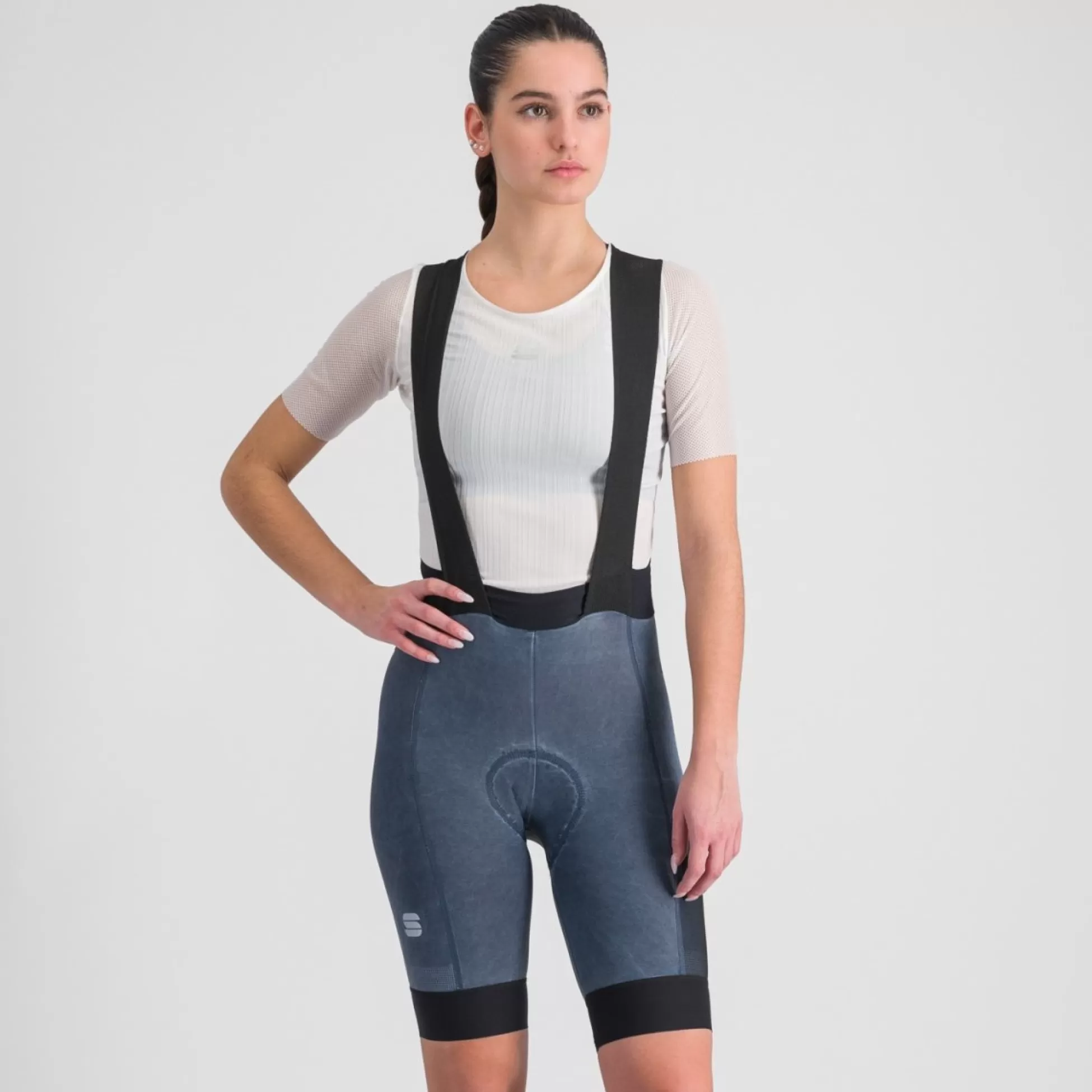 Sportful INDIGO SUPERGIARA W BIBSHORT BLUE DENIM DELAVE'^COLLECTIONS | WOMEN Gravel | Bibshorts & Overshorts