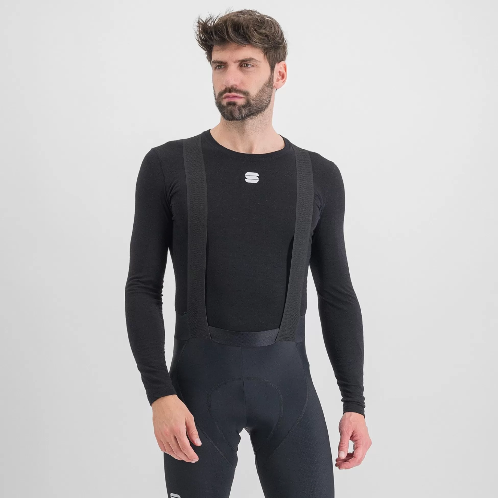 Sportful MERINO LAYER TEE LONG SLEEVES BLACK^MEN Road | Base Layers