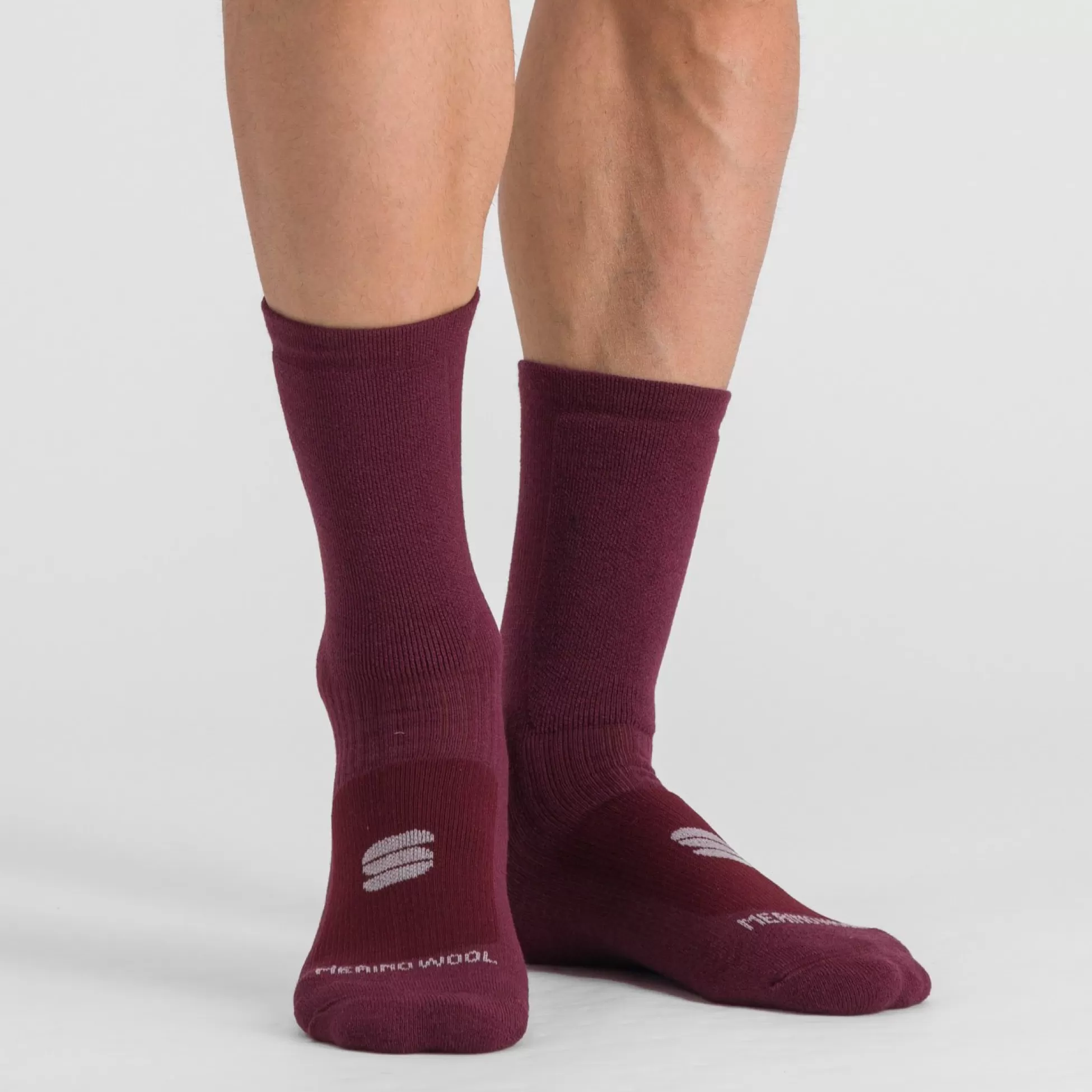 Sportful MERINO WOOL 18 SOCKS RED WINE BLACK^WOMEN | MEN Socks