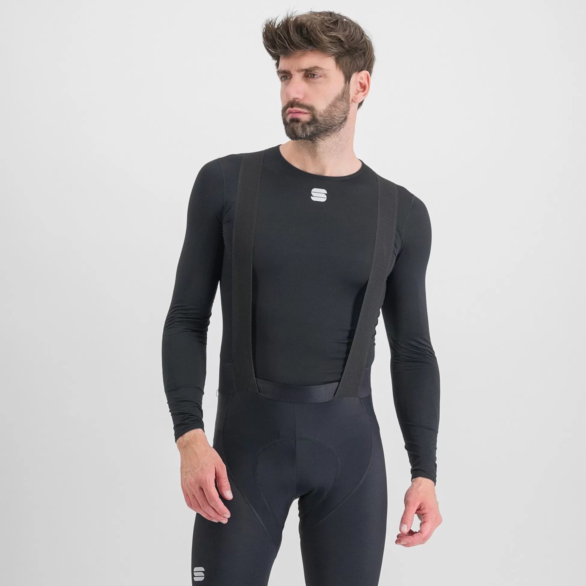 Sportful MIDWEIGHT LAYER TEE LONG SLEEVES BLACK^MEN Gravel | Road | Base Layers