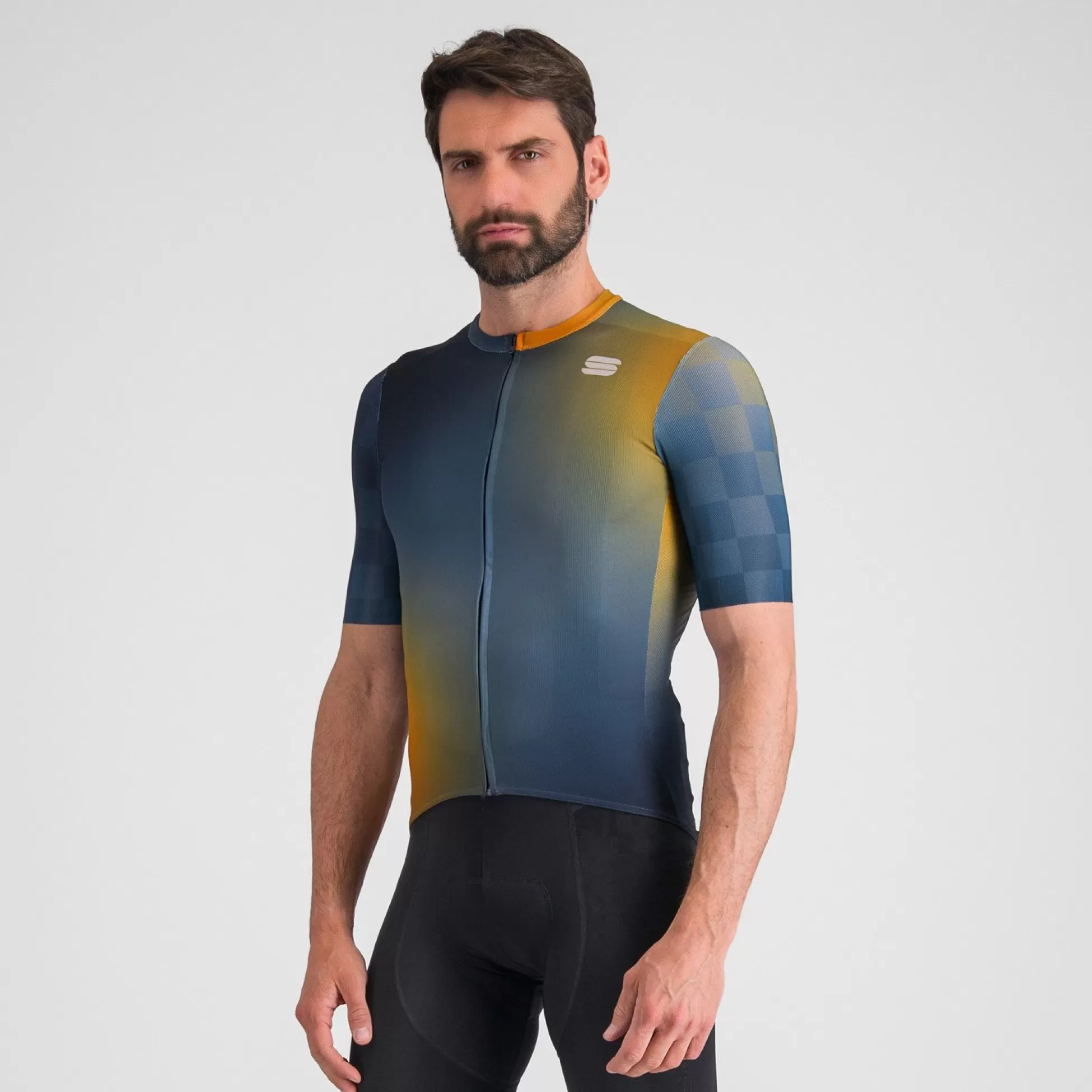 Sportful ROCKET JERSEY GALAXY BLUE BLUE SEA GOLDEN OA^MEN Jerseys