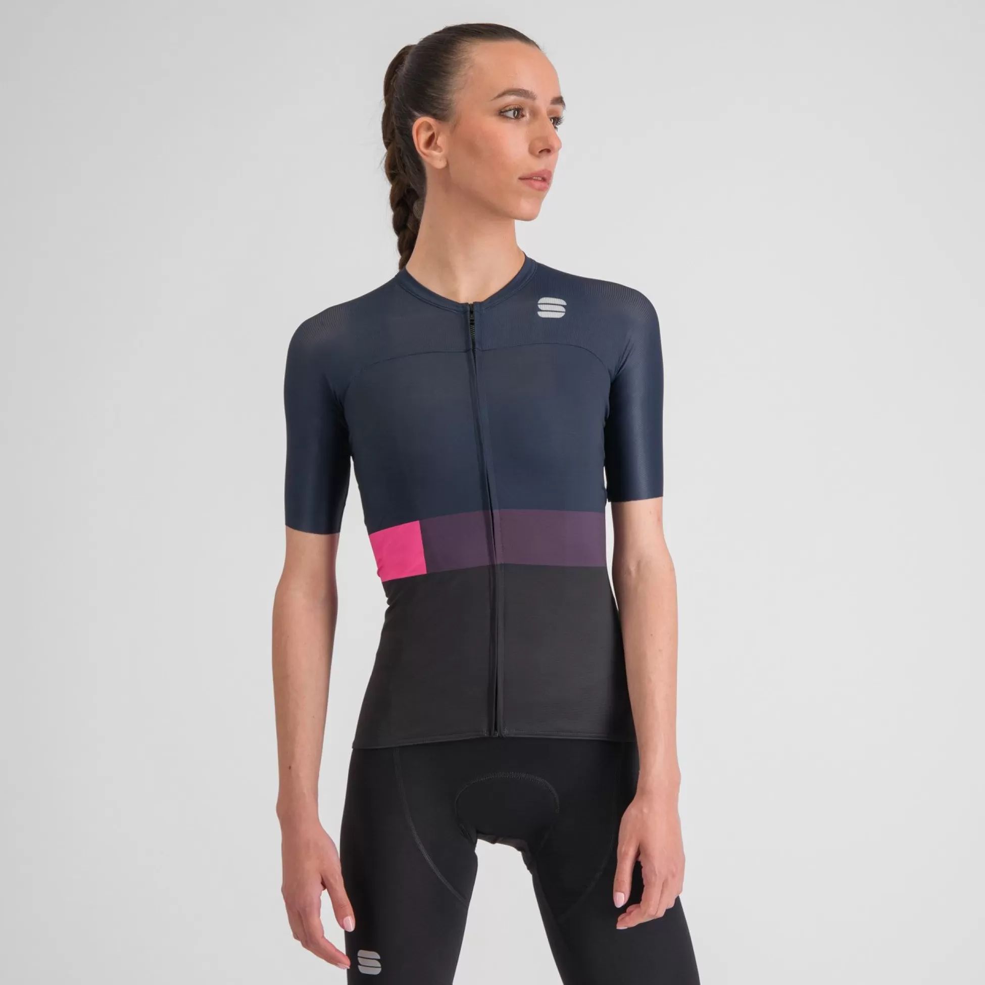 Sportful SNAP W JRS BLACK GALAXY BLUE^WOMEN Jerseys