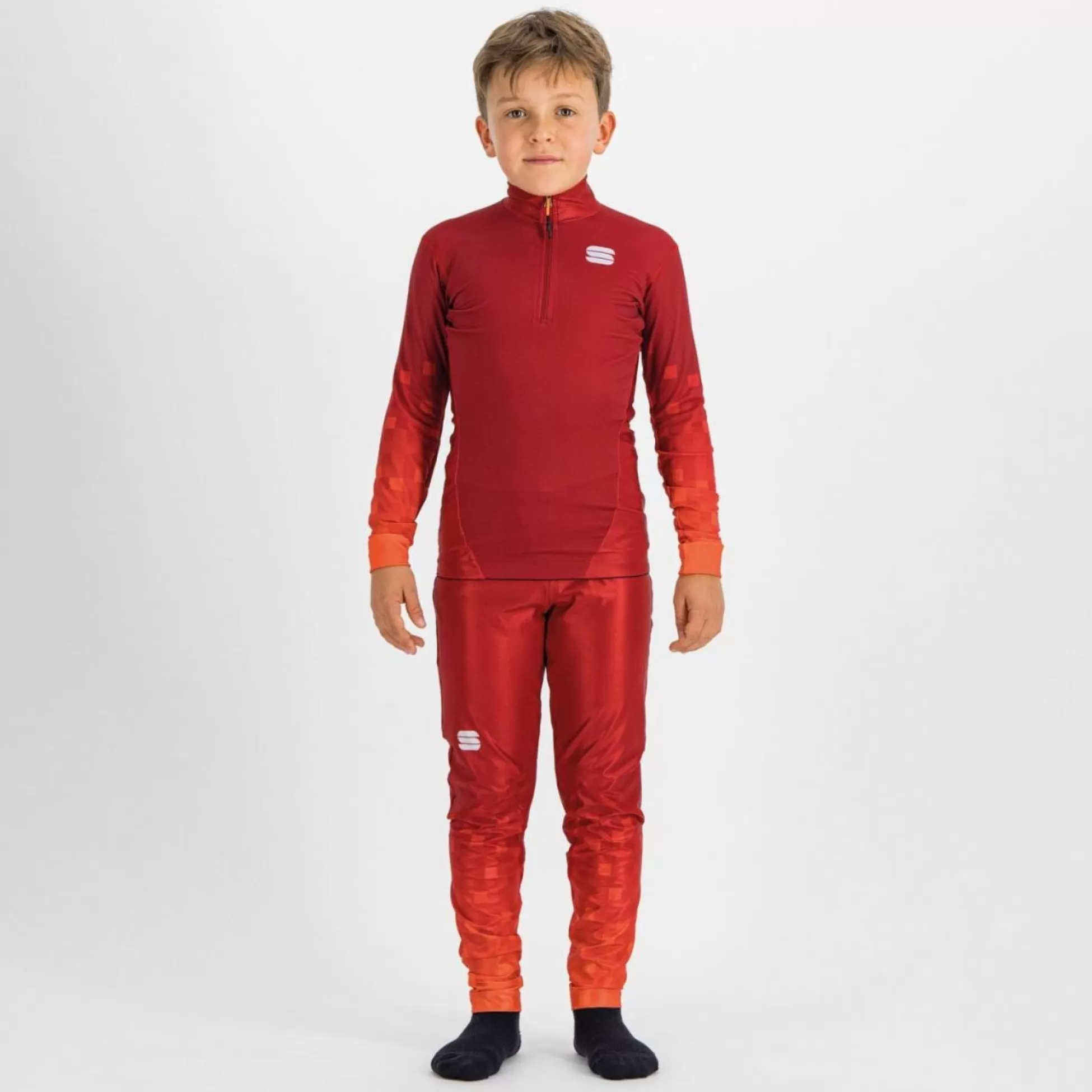 Sportful SQUADRA KID'S JERSEY RED RUMBA / POMPELMO^XC SKI Squadra | Kids