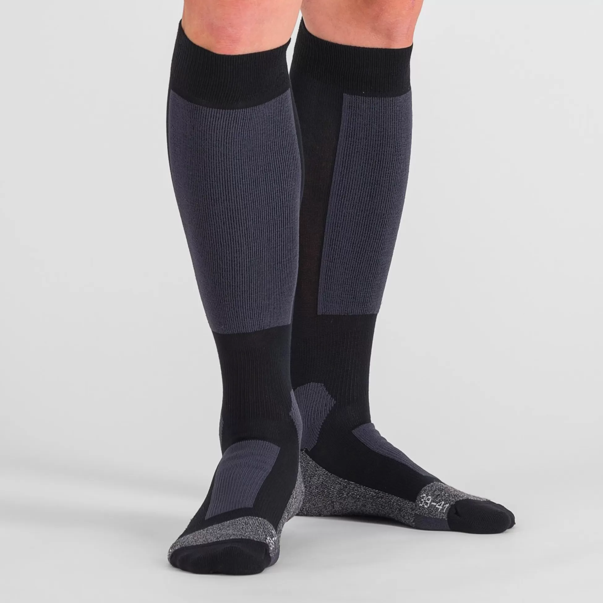 Sportful WARM WOOL LONG SOCKS BLACK DARK GREY^XC SKI Socks